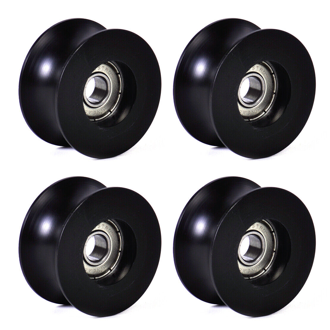 4x 0840UU 8mm Groove Guide Pulley Sealed Rail Ball Bearing 8x40x20.7mm U Type Li
