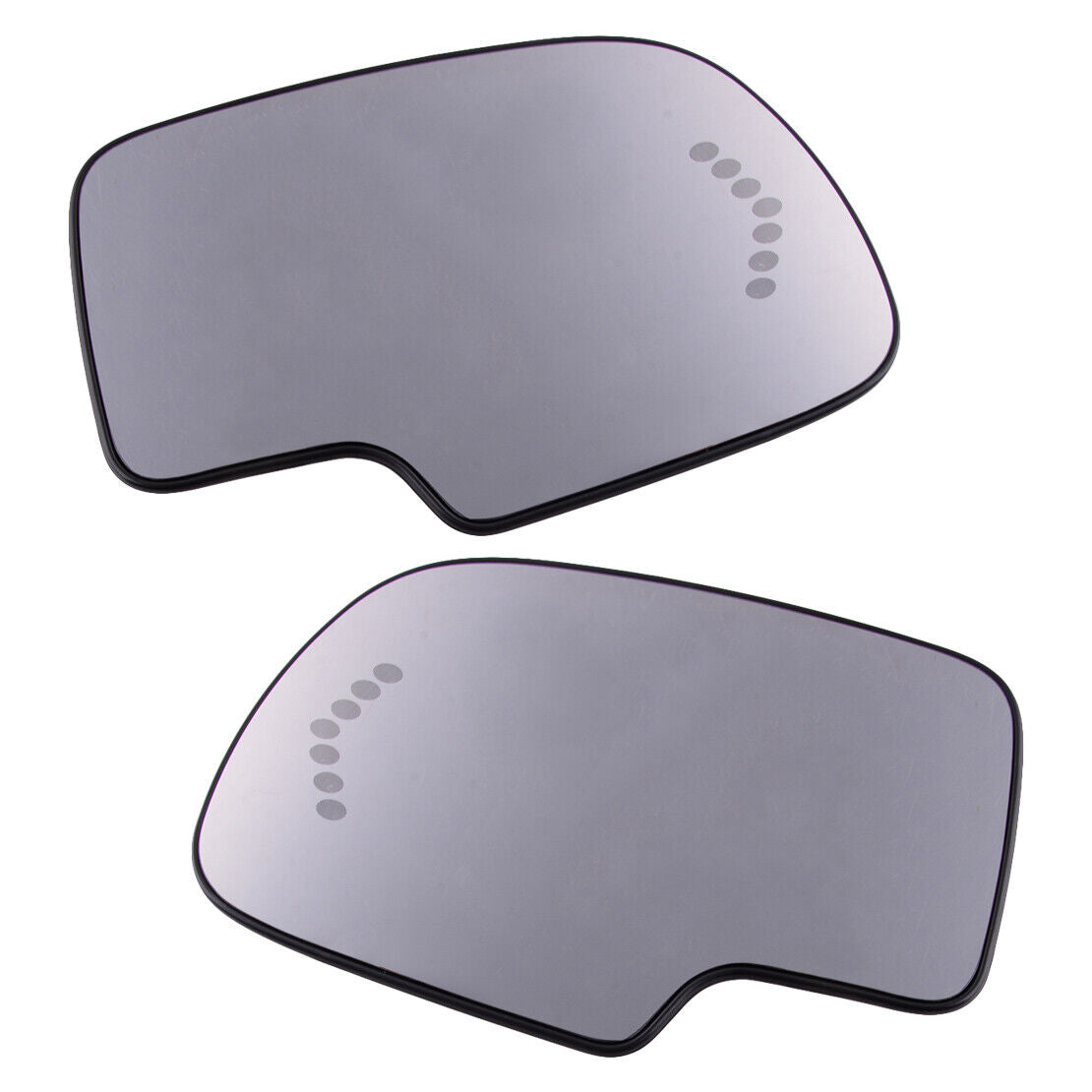 Fit For GMC Chevrolet Cadillac 2pcs Side Mirror Glass Heated Turn Signal Blinker