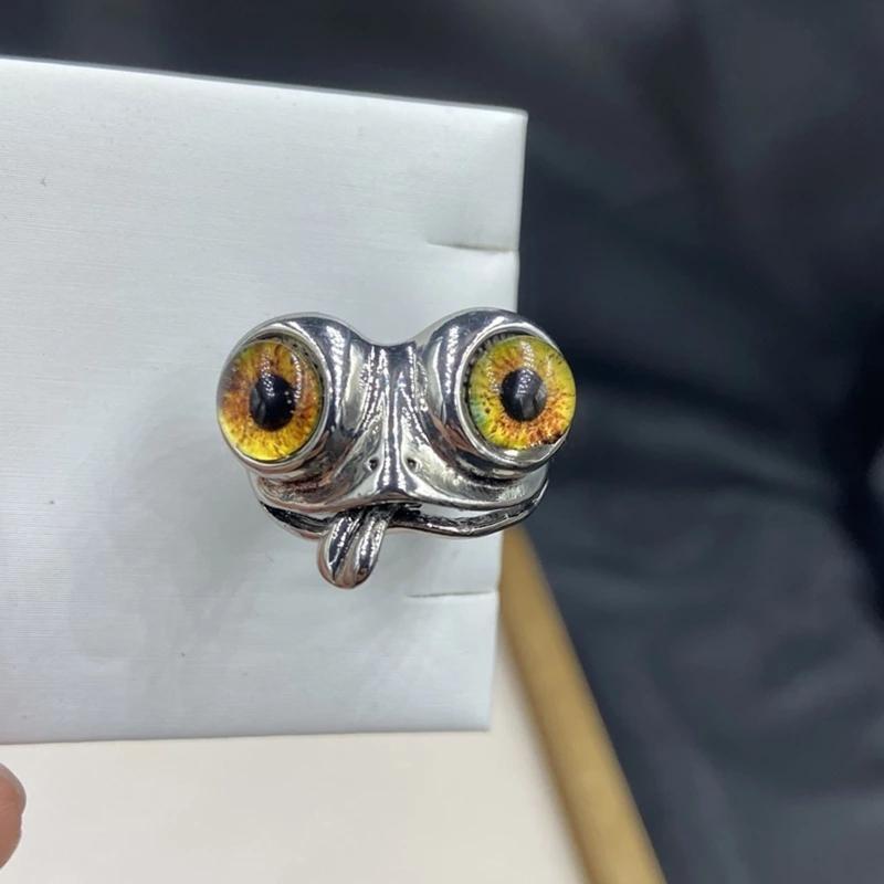 Frog Rings Personalized Open Adjustable Couples Rings Cute Animal Wedding Bands