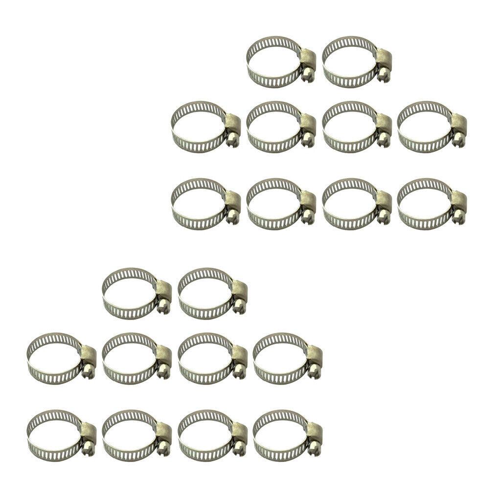 20pcs Tube Clamp  O.D Handle Clamp 19-29mm & 16-25mm