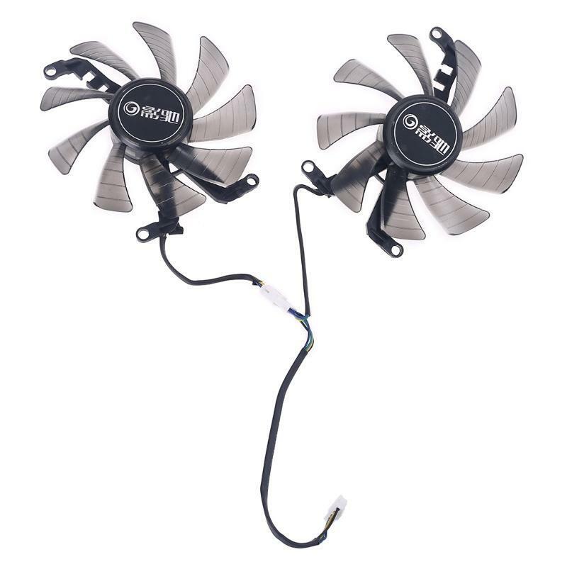 2pcs 85mm 4Pin Cooler Fan for Galax GeForce GTX 1660 RTX 2060 2070 Graphics Card