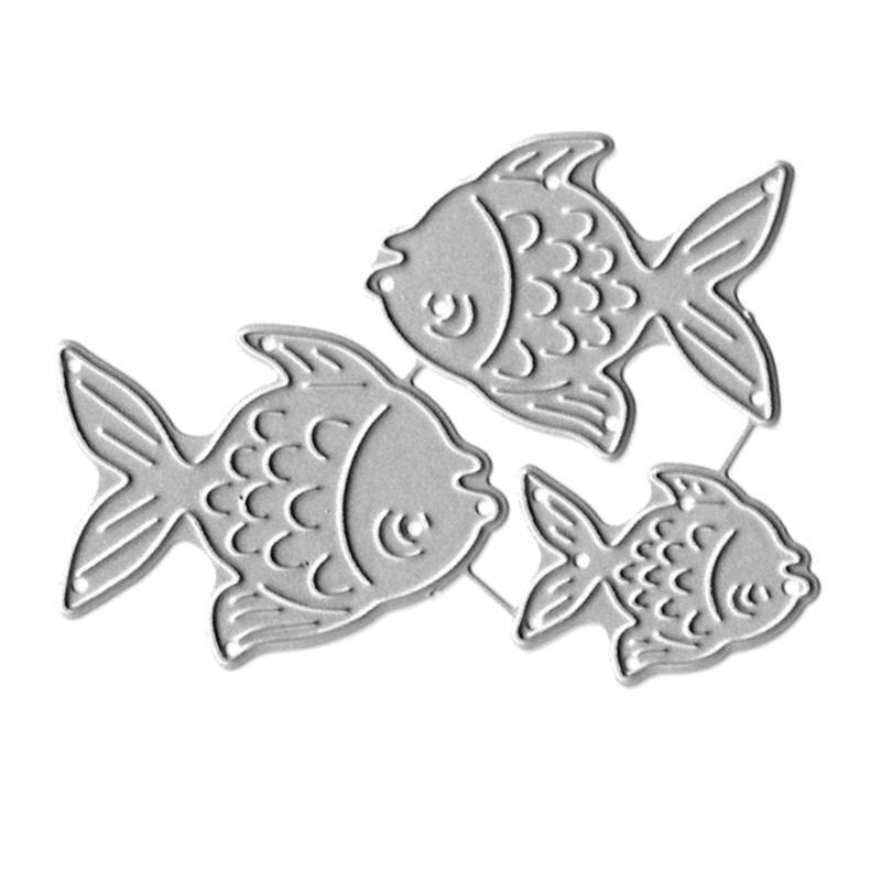 Fish Metal Cutting Dies Stencil DIY Scrapbooking Album Paper Card Template Mold