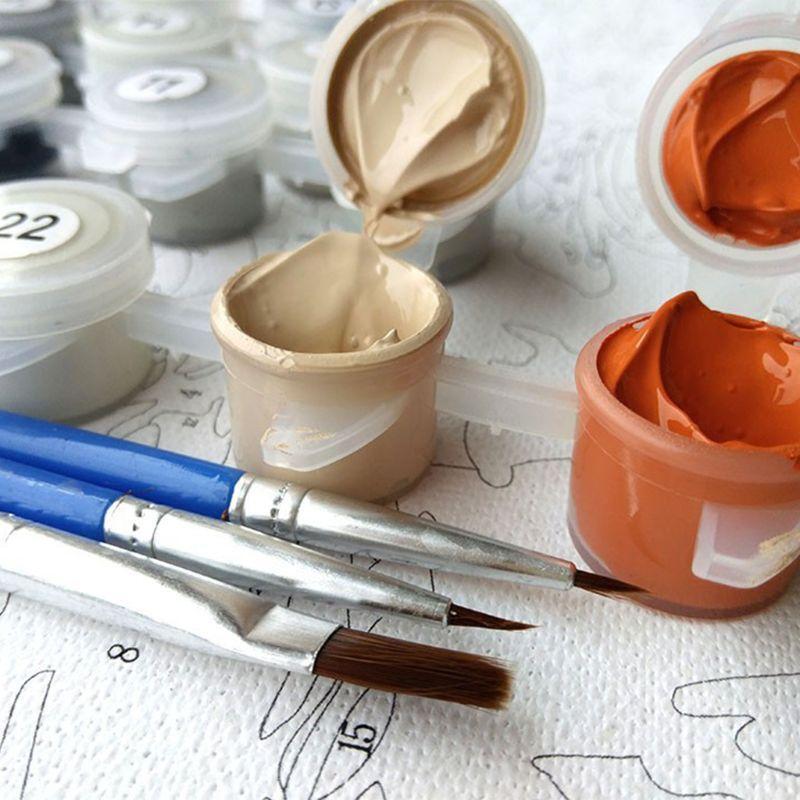 Flowers Paint By Numbers for Kids & Beginner , DIY Oil Painting Gift Kits