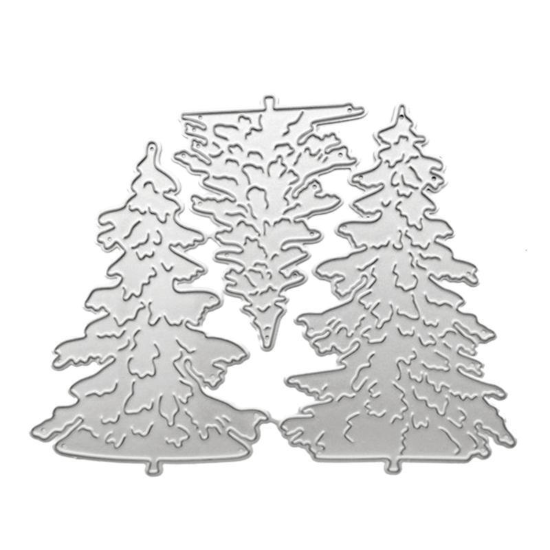 Christmas Tree Cutting Dies Stencil Scrapbooking DIY Album Stamp Paper Card