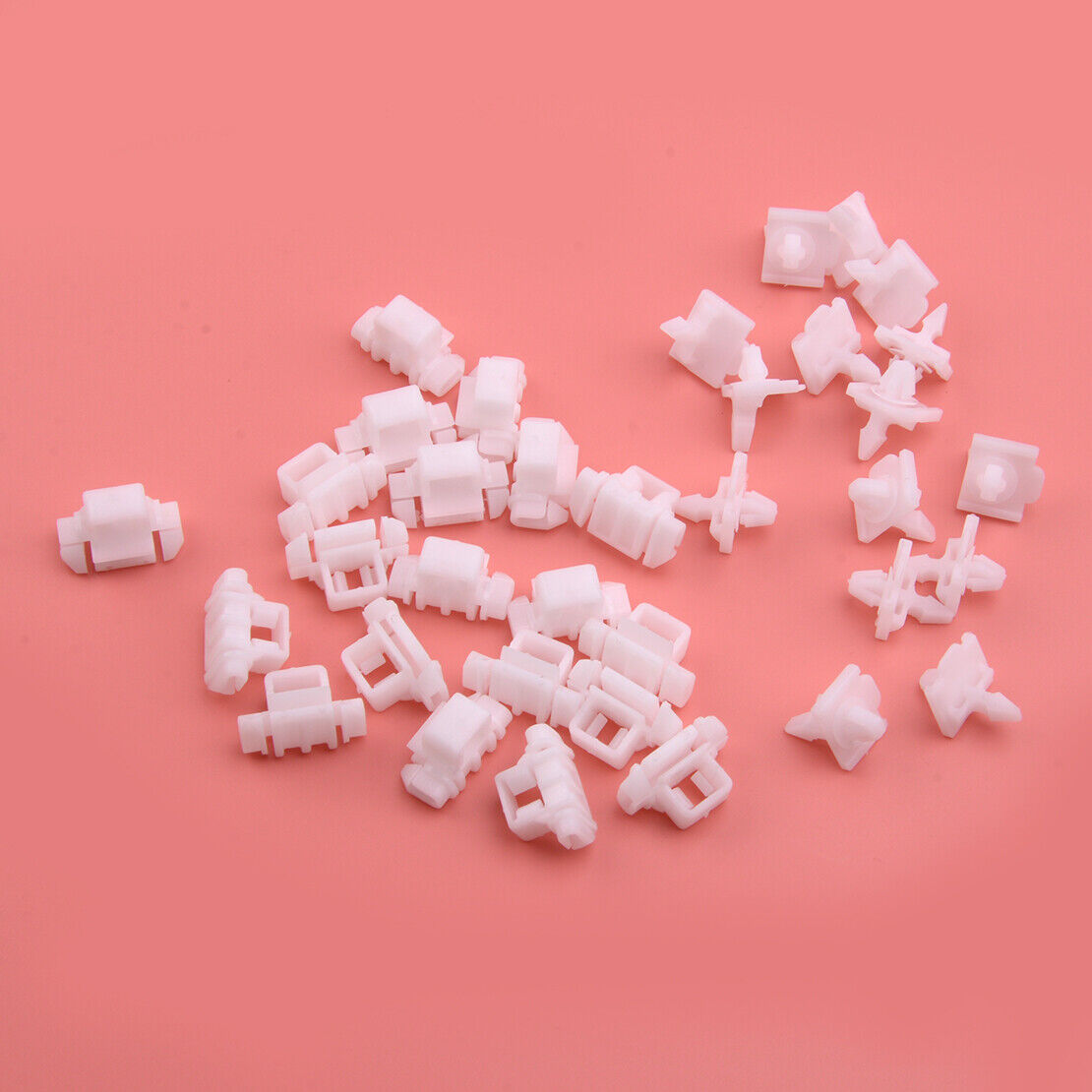 35x White Door Quarter Panel Moulding Trim Clips fit for Benz W190 W201 W124