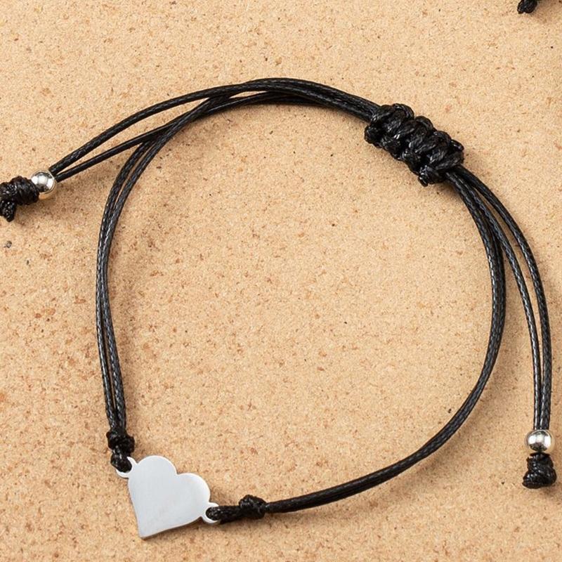 Mother & Daughter Bracelets Set Mommy & Me Heart Matching Wish Bracelets Gifts