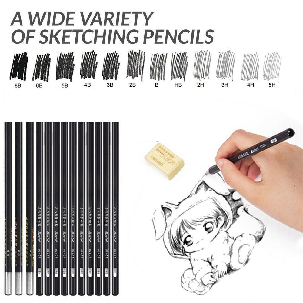 Charcoal Extender Artist Art Painting Supplies Sketch Drawing Pencils Set Kit