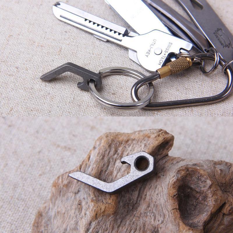 Keychain Multi-tool Bottle Opener Slot Screwdriver Metal Pocket Tool for Men