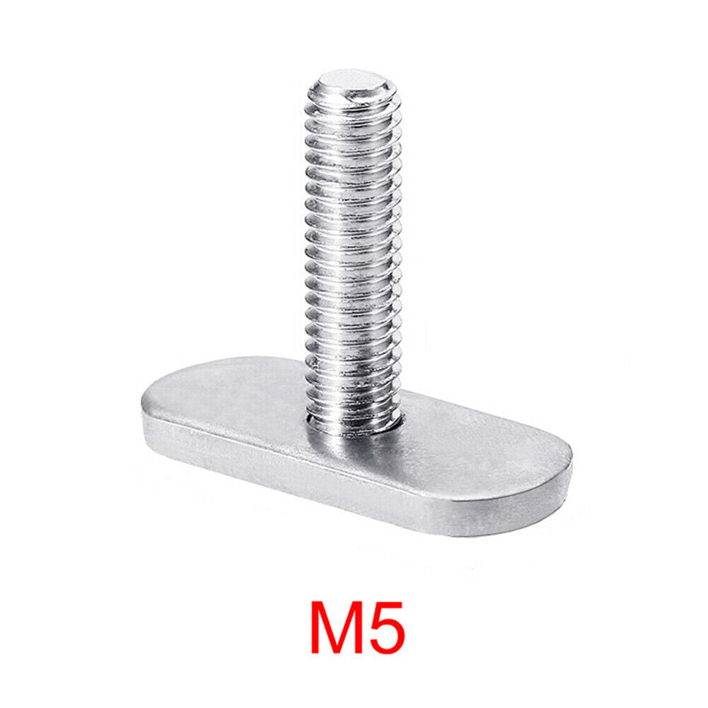 Stainless Steel Slide Track Rail w/Screws Nuts Accessories for Kayak (M5)