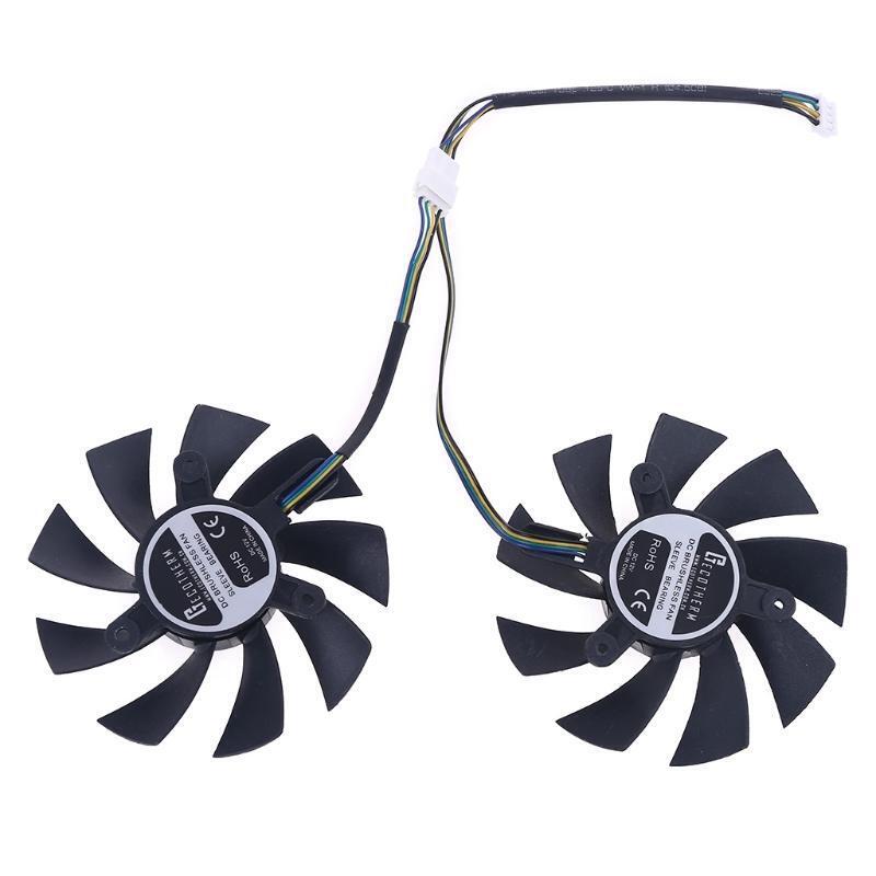 1 Pair 4Pin Cooler Fan for GeForce GTX 1660 RTX 2060 2070 Video Graphics Card