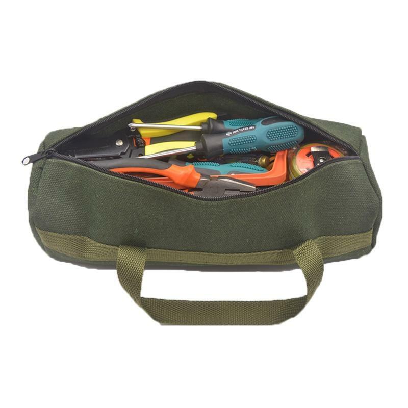 Thickened Canvas Tool Pouch Electrical Tool Organizer Bags Canvas Tool Tote Gift