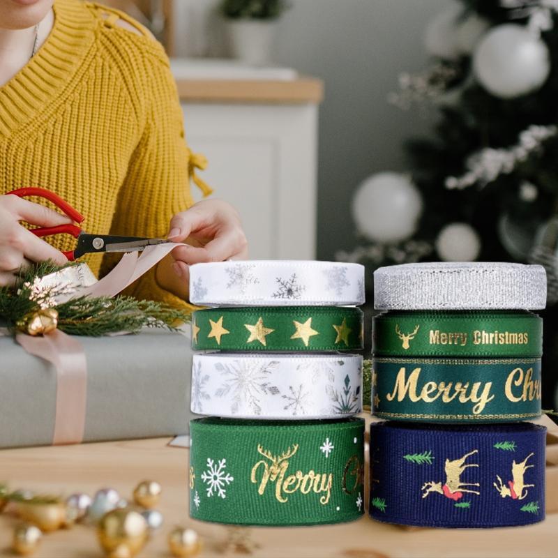 Printed Grosgrain Ribbon for Gift Wrapping Wedding Decoration Hair Bows DIY