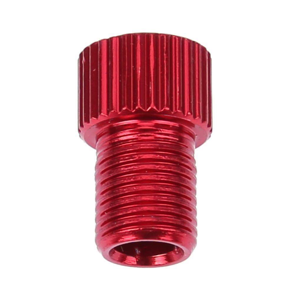 4pcs Presta to Shrader Bicycle Road Bike Valve Adapters Converters (Red)