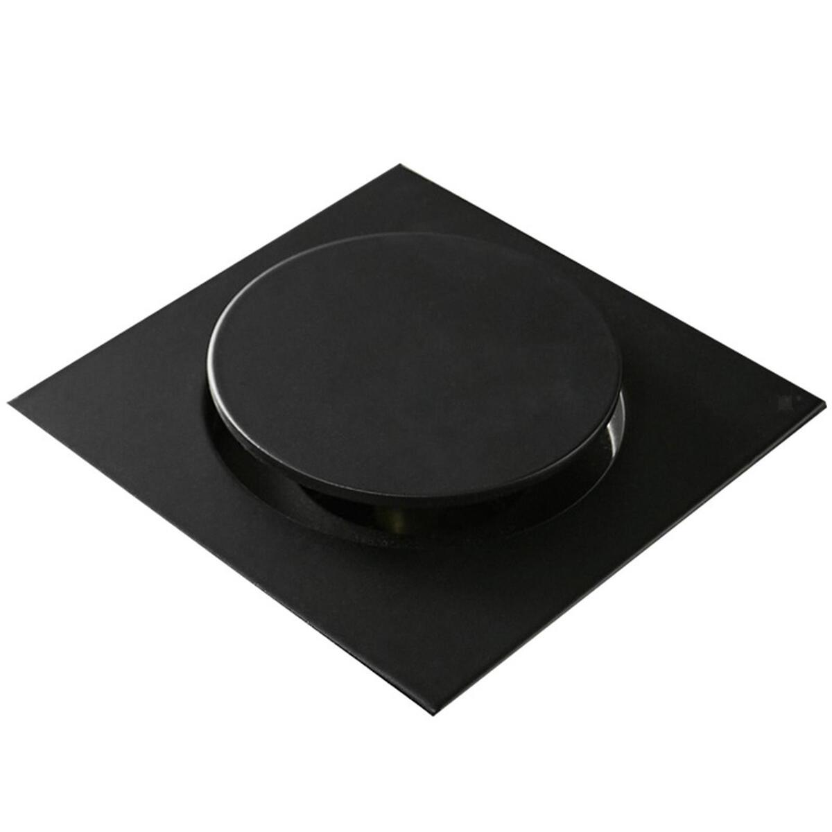 Copper 4 inch Shower Floor Drain Bouncing Cover One Press Drainage Durable