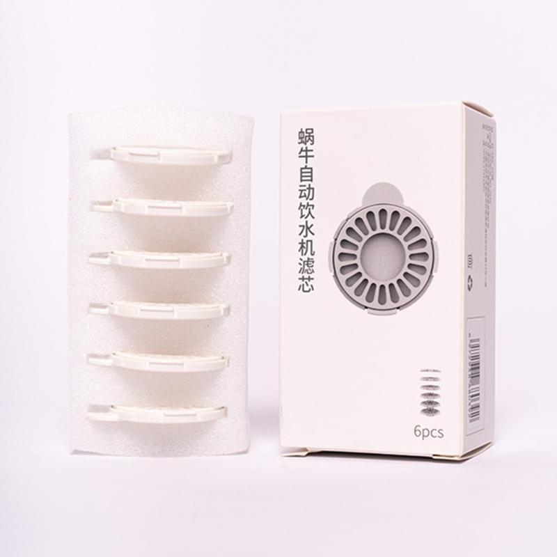 6 Pieces Cat Water Fountain Filters Replacement Activated Carbon Filter for Dogs
