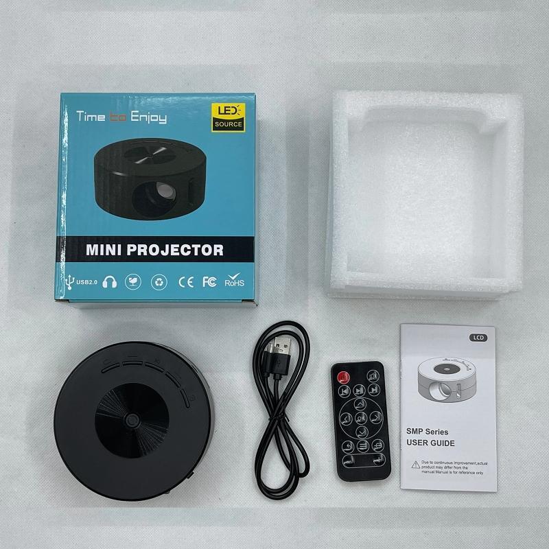 YT200 Mini Projector 1080P High-defination Portable Video Projector Gift for Kid