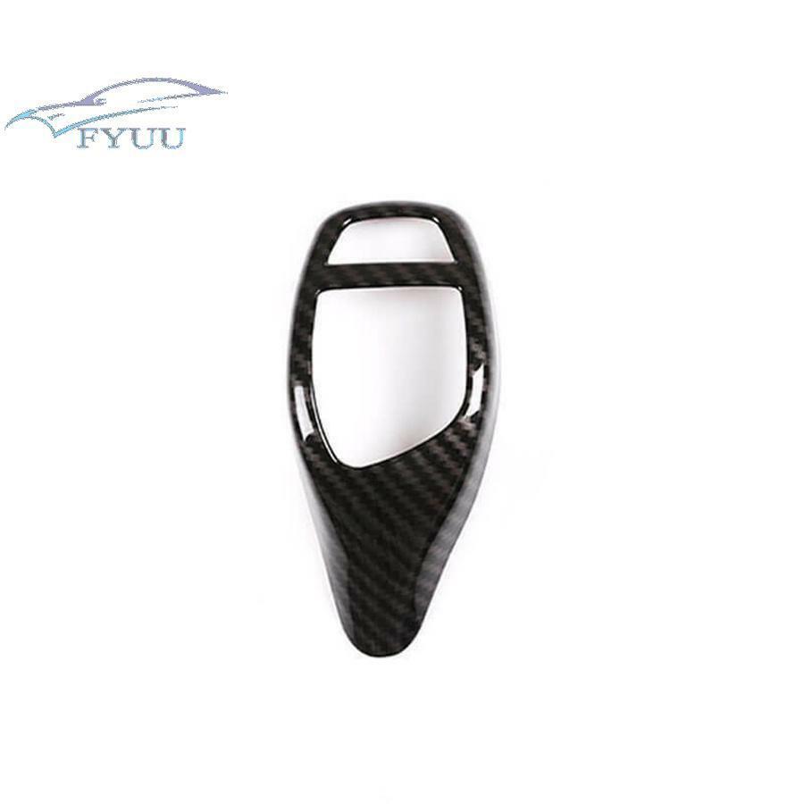 Carbon Fiber Look Car Gear Shift Knob Trim Cover ABS For BMW 1 2 3 4 5 6 Series