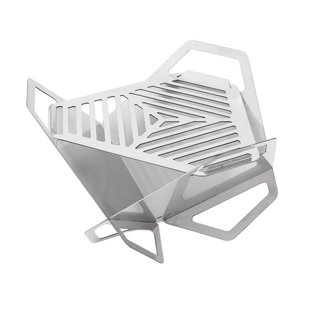 Campfire Barbecue Grill Stove with Carry Bag Compact for Garden Cooking BBQ