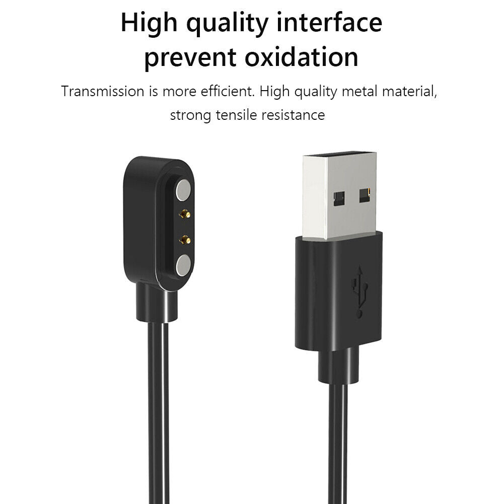 USB Charging Cable Smart Watch Chargers Cord for LUONENG G28 Care (60cm)