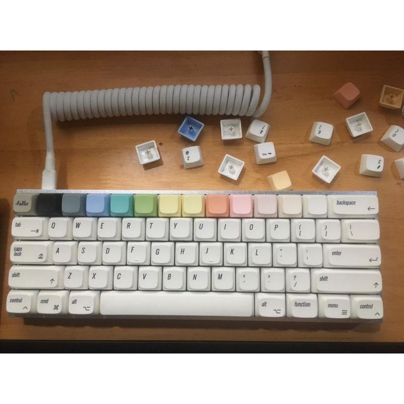 10 Keys PBT Keycap XDA Profile 1U Not Engraving Key Cover for Cherry MX Switches