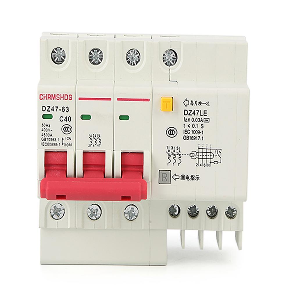 DZ47le-63/3P+N Leakage Protection Circuit Breaker Household Switch (40A)