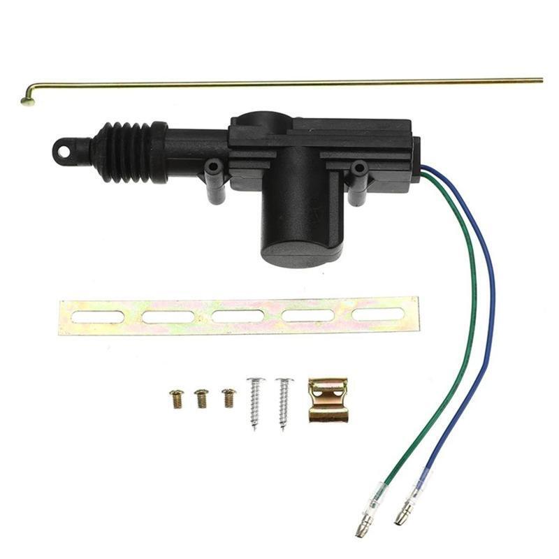 Electric Power Door Lock Actuator 2 Wire 12Volt Car Alarm System Single Gun Kit