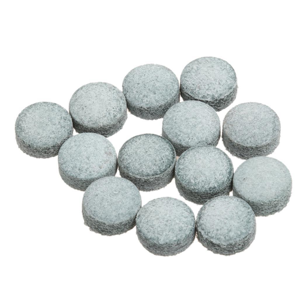 100 Pieces Pro Snooker Billiard Pool Cue Stick Tips Midium Hardness Gray