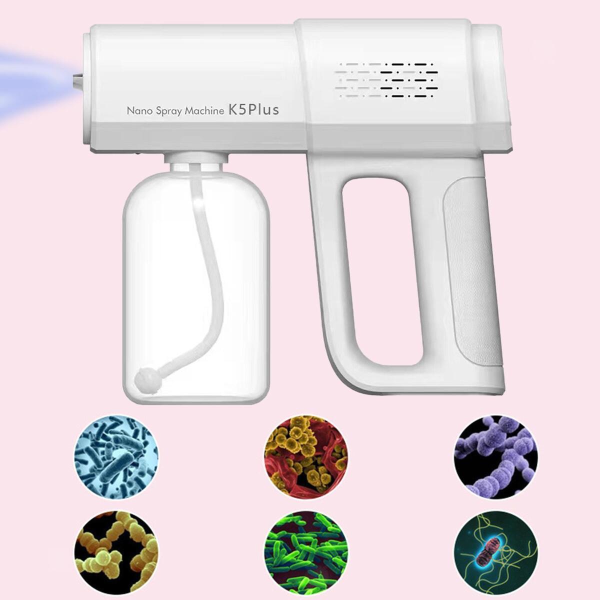 380ml Electric Wireless Nano Sprayer Blue Light Steam Spray for Garden Home