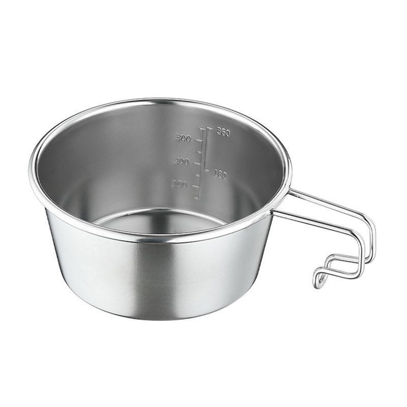 Coffee Cup Stainless Steel Creative Camping Boil Water Mug Coffee Cup 450ml