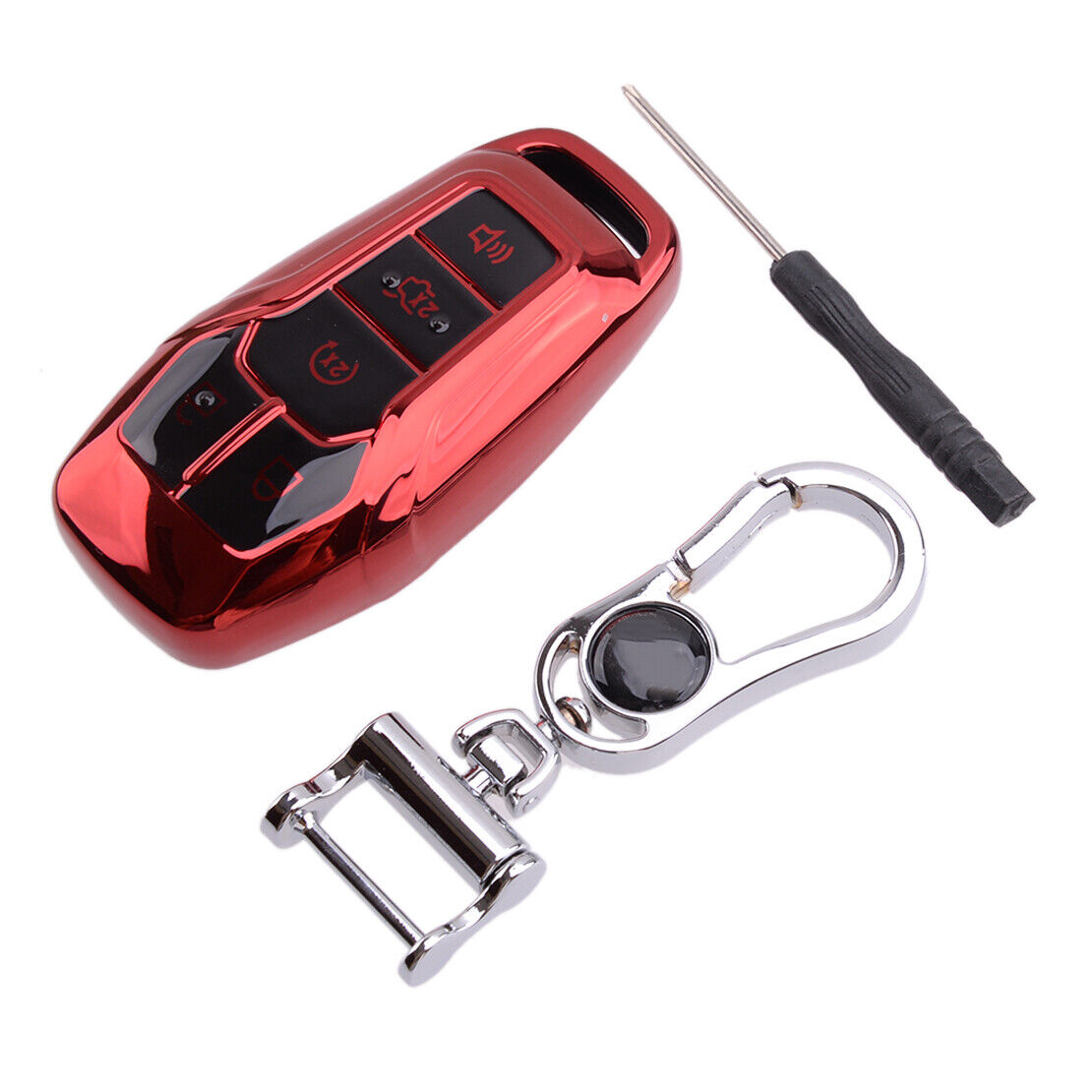 TPU Remote Key Fob Cover Case Bag Fit For Ford Fusion Explorer F-150 Mondeo