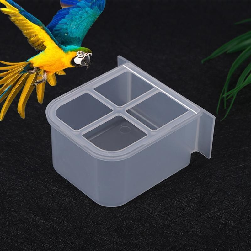 Bird Feeder for Cage Food Dispenser No Mess for Parrots Cockatiels Budgies