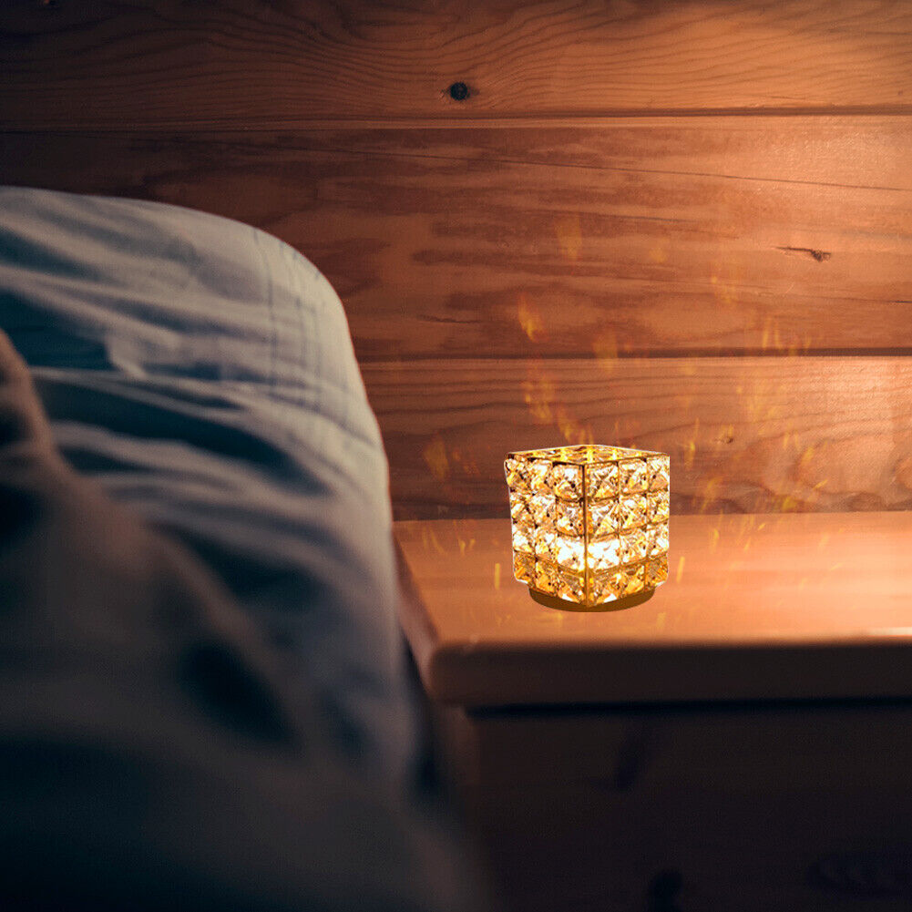 LED Diamond Crystal Table Lamp Bedroom Atmosphere Night Light Home Decor