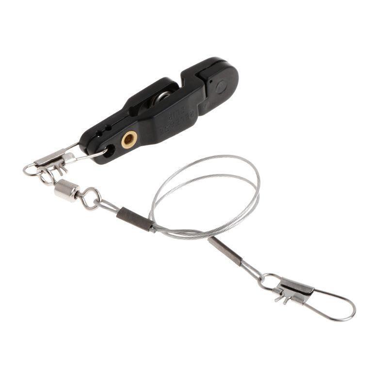 Fishing Clip With Wire Rope Tension Release Planer Snap Grip Trolling Trigger