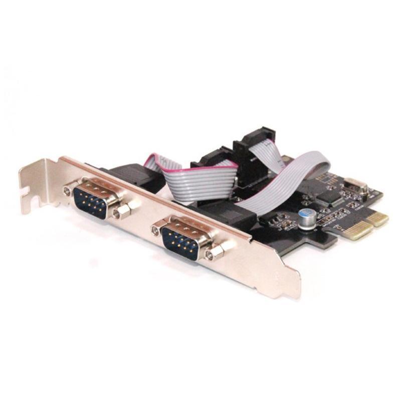 Dual Serial Port / RS-232 PCIE Card for POS Equipment Security Devices Firm