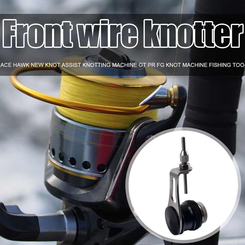 GT Bobbin Knotter Fast Knot Winder PE Line Fishing Tool Knotting (Black)