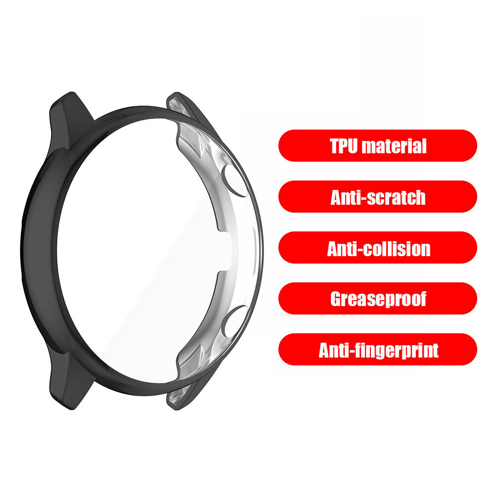 Case for Amazfit GTR 2e/GTR 2 Watch TPU All-Around Screen Cover (Black)