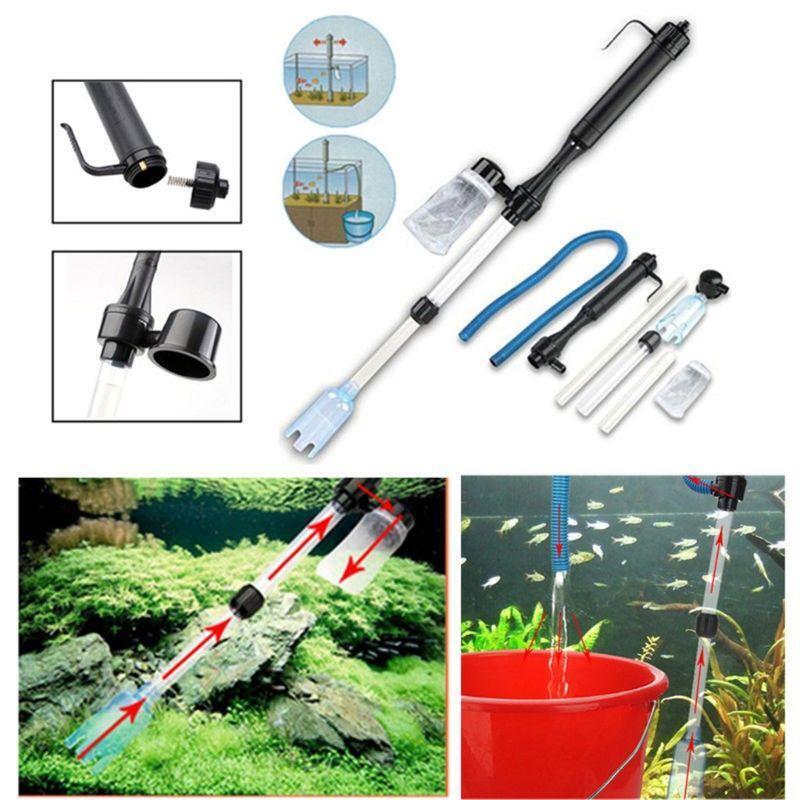 Aquarium Gravel Cleaner Siphon Kit Controller Sand Washer Absorption of Feces