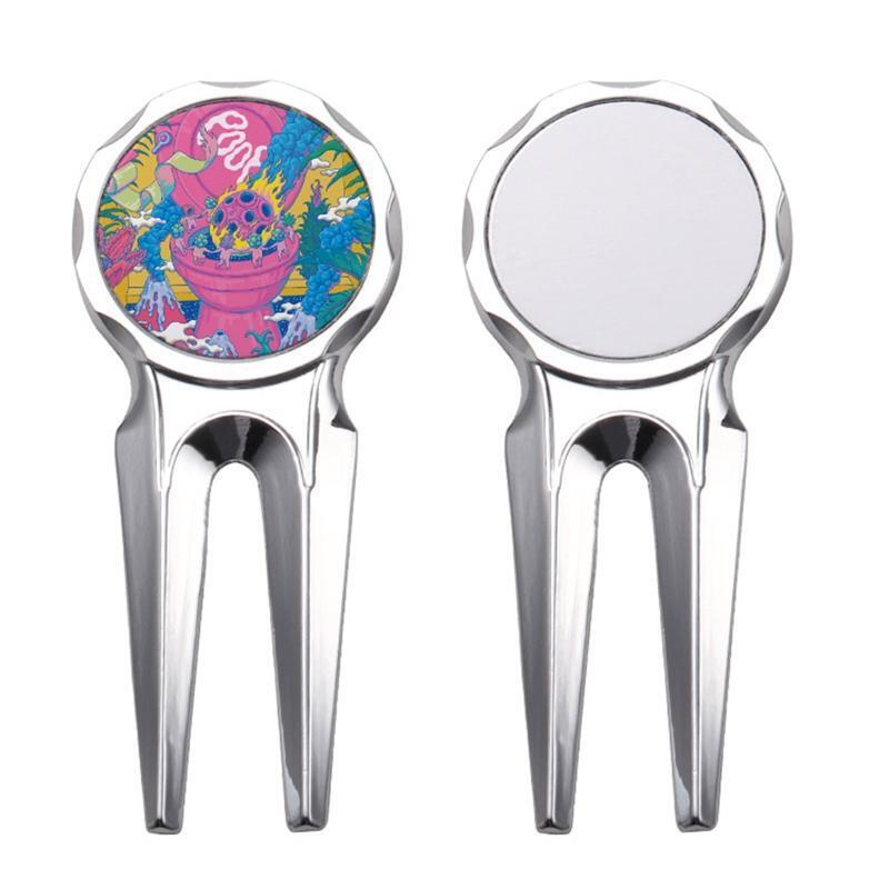1Pc Mini Golf Divot Tool Zinc Alloy Golf Divot Repair Tool Metal Golf Divot Tool