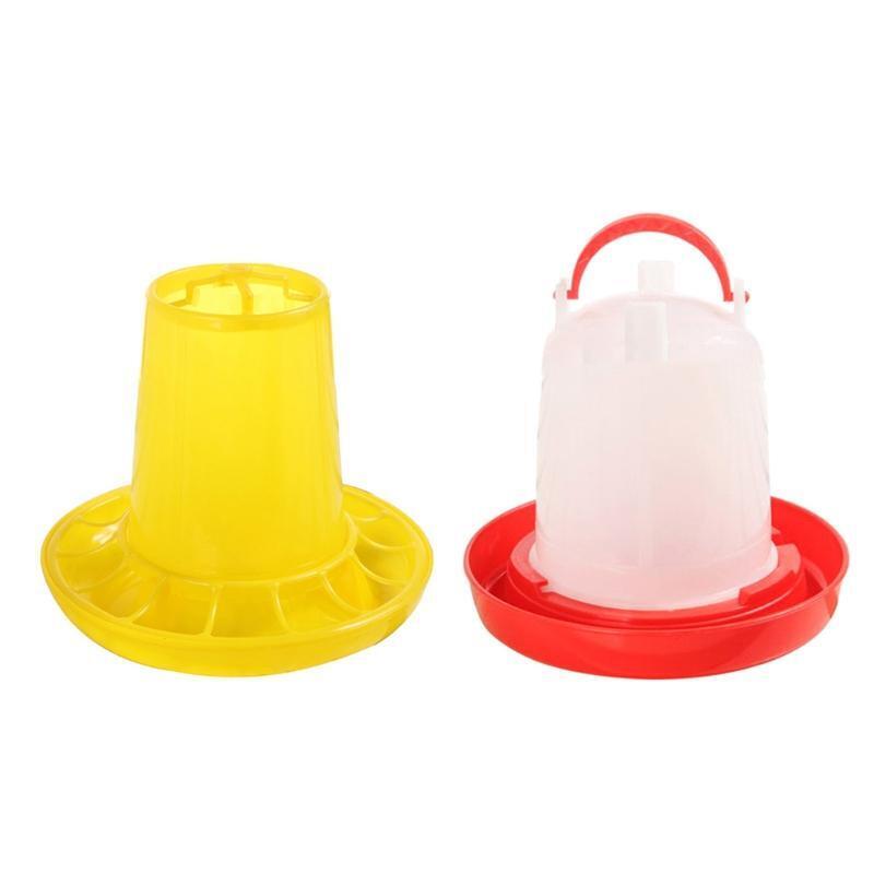 Chick Waterer Feeder Combo Poultry Automatic Drinker Food Dispenser for Ducks