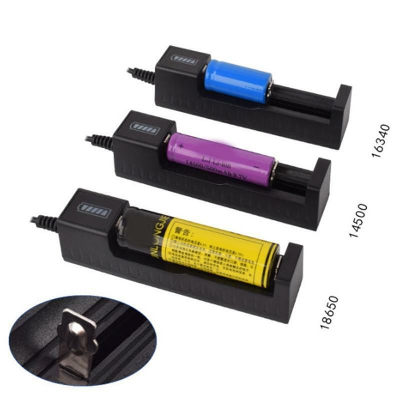 Battery Charger Dock Station Cradle 18650 14500 16340 USB Rechargeable Quick