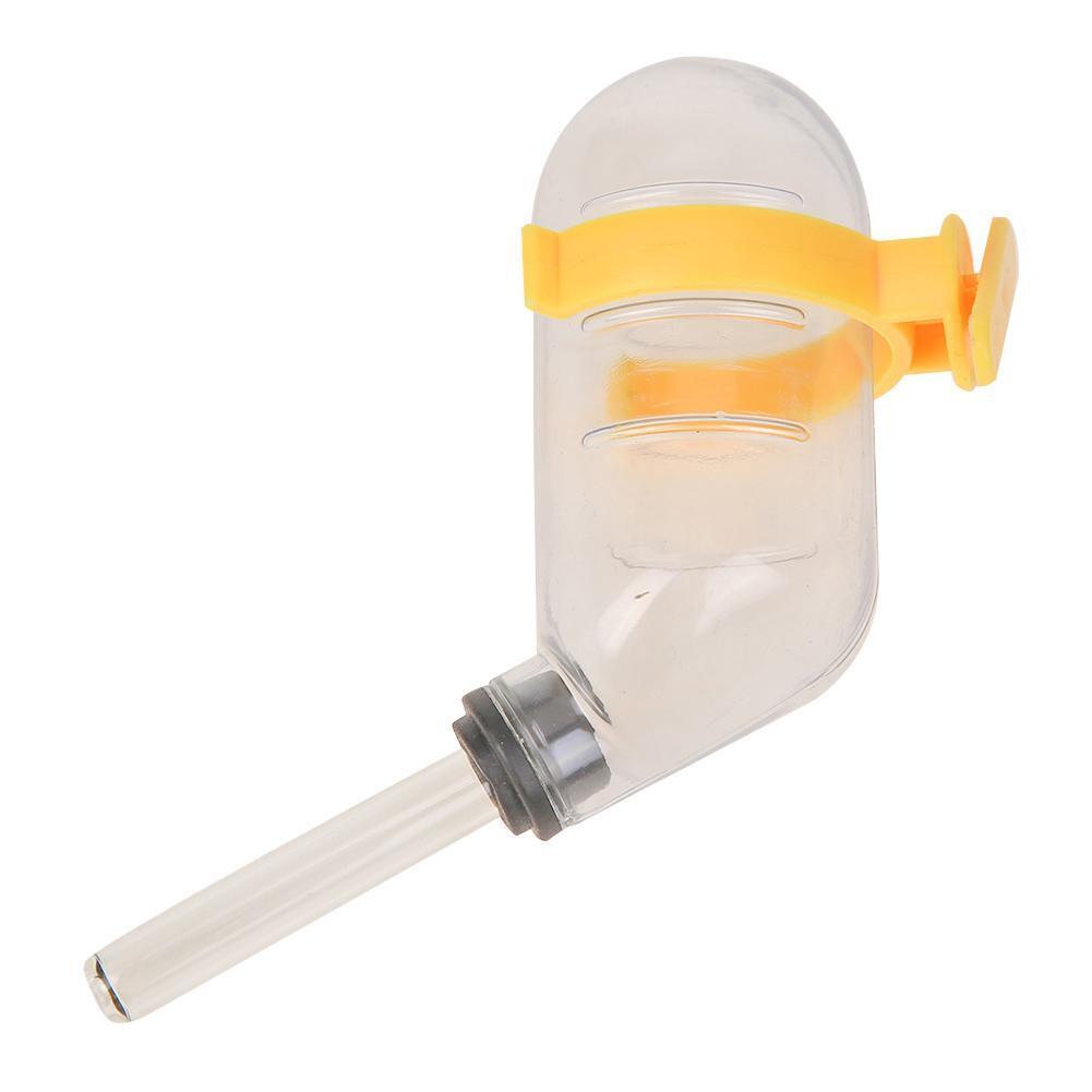 80mL Small Pet Water Dispenser Hamster Drinking Fountain Kettle (Yellow)