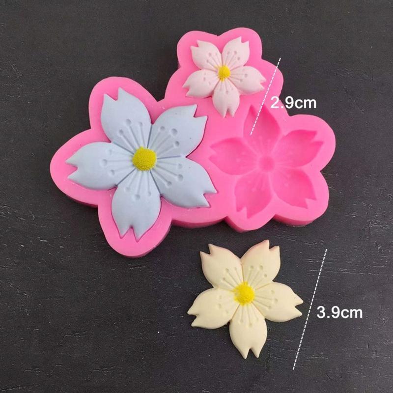 Cherry Flower Shape Silicone Chocolate Moulds Baking Molds Fondant Cake Decors