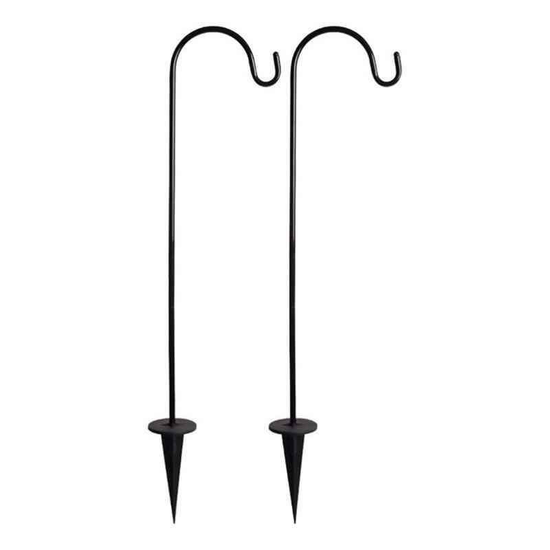 2pcs Universal Shepherd Hook Rustproof Anti Corrosion for Bird Feeder Lantern
