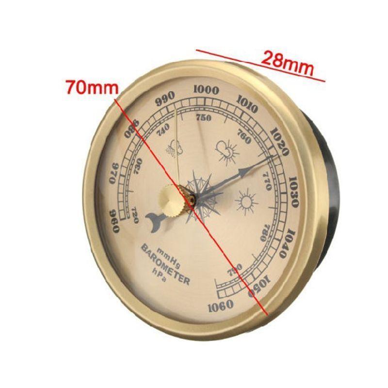 70mm Weather Station Air Pressure Gauge Wall Hanging Predict Weather Accurately