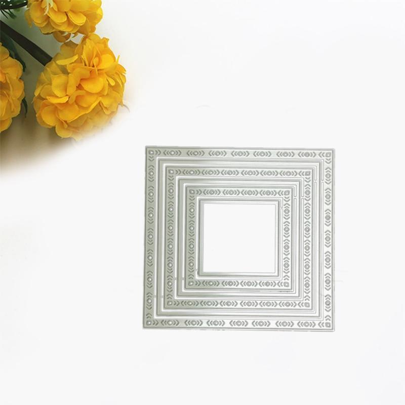 Hollow Square Cutting Dies Photo Album Decoration Accessories DIY Crafts