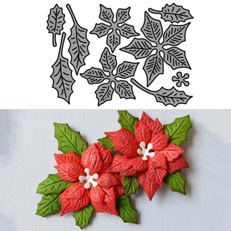 Flowers Leaves Metal Cutting Dies Stencil Scrapbooking DIY Album Stamp Embossing