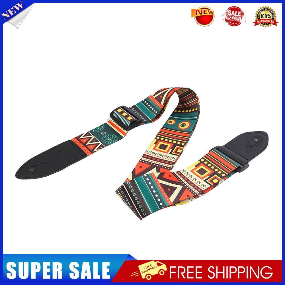 Guitar Strap Adjustable Belt for Acoustic Guitar Instrument Parts (Red)