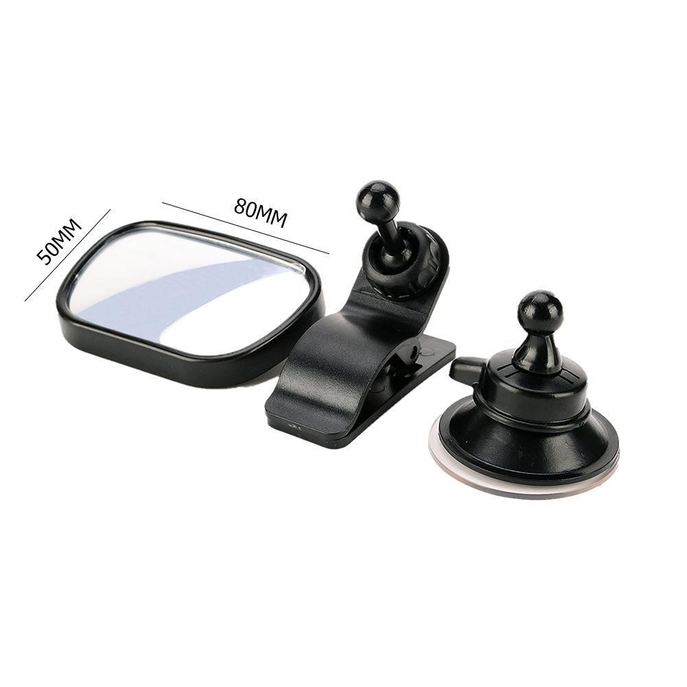 2 in 1 Baby Car Mirror Convex Shatterproof Backseat Kids Rear View Mirror