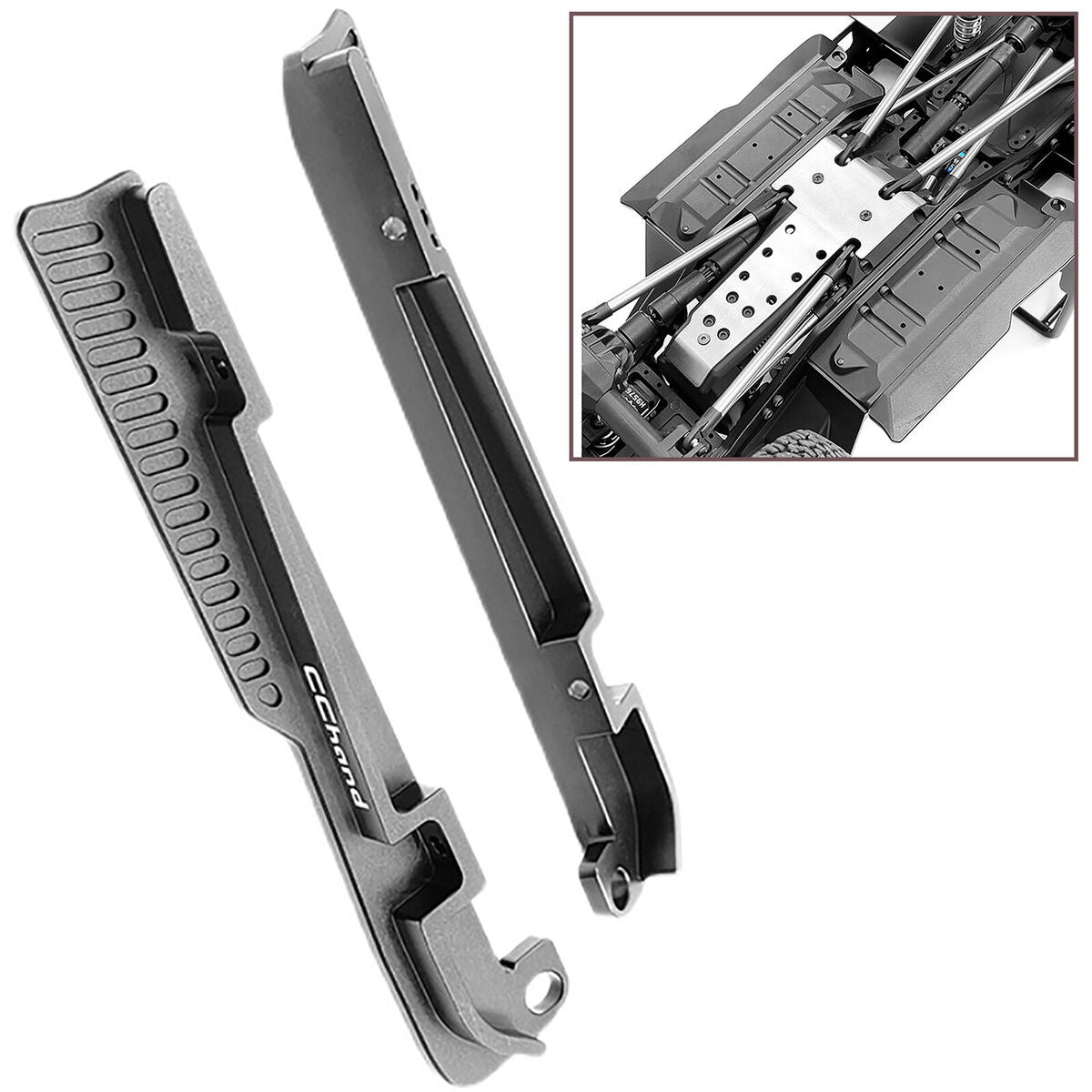 2 PCS/Set Metal Side Step RC Car Accessory Side Step Plate for VP VS4-10 Phoenix