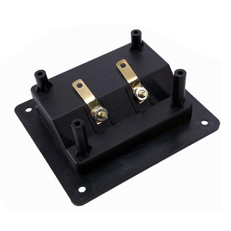 2 Positions Audio Junction Box Screw Clip Speaker Box Terminal Board Plate